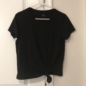 Madewell knot-front tee